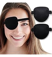 AMZVIO 2 pcs Eye Patches for Adults Kids,3D Eye Patch Medical for Right or Left Eye, Soft Eyepatc...