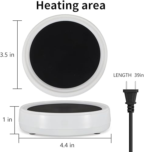 Miniatura 4 de Wax Melt Warmer Burner Scented Candle Warmer Plate,3-1 Electric Coffee Mug Warmers,Fragrance and Heating Cup Warmers for Tea and Milk, Hot Chocolate