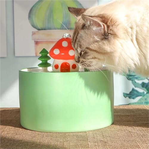 Fuente de Agua para Gatos Cerámica Automática 1.5L miniatura 2