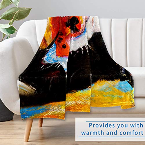 Couverture douce impression vache pastel pour des moments chauds en famille