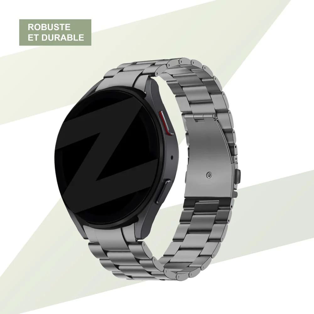 Bandz Bracelet de remplacement 20 mm compatible avec Galaxy Watch 4/5/6/7/FE – Bracelet smartwatch avec Quick Release