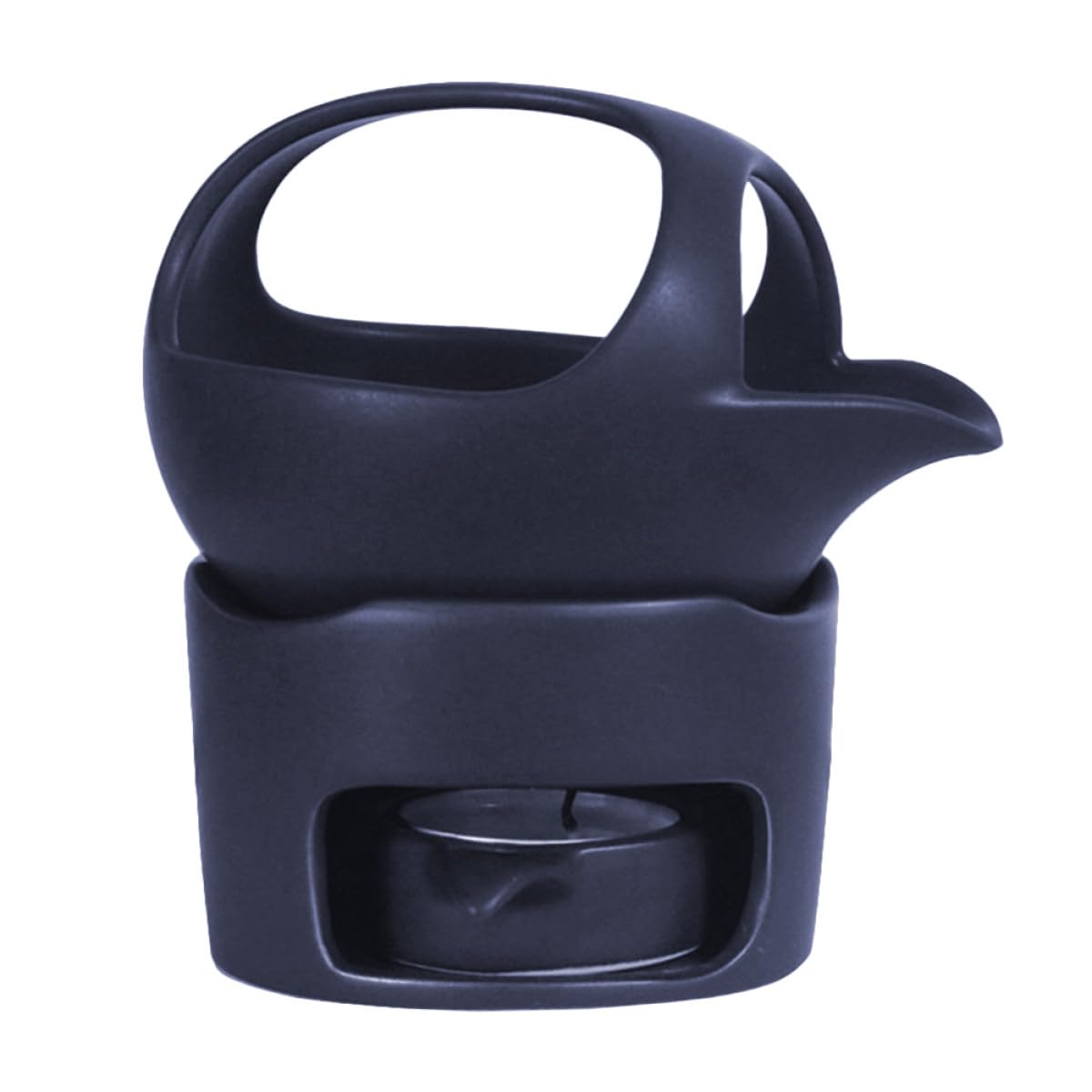 SUPVOX Infusionador de Té de Cerámica Marrón Reutilizable y Ligero Soporte para Velas, Adecuado para Preparar y Mantener el Té Caliente en Casa