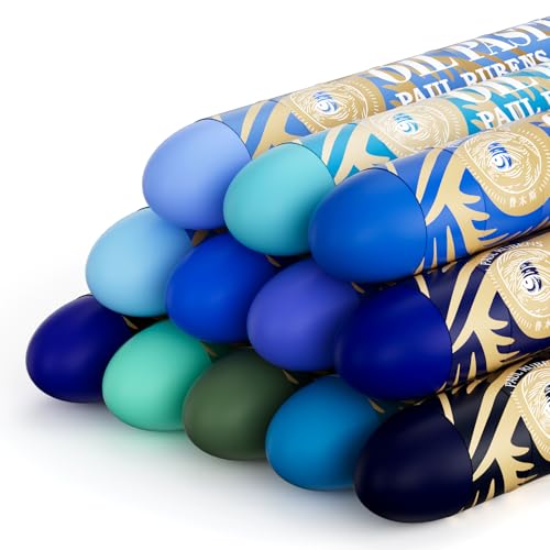 Paul Rubens(ポール・ルーベンス) オイルパステル 12種類のオーシャンカラー 特大オイルパステルセット クリーミーな質感 ブレンドしやすいHAIYAオイルパステル アーティスト向け 広いエリアに塗りつぶすのに最適