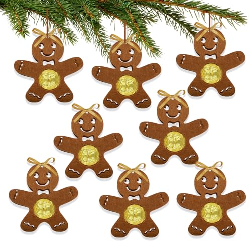 BOFUNX 8 Stück Weihnachtsdeko Anhänger Geschenk Schokolade Halter...