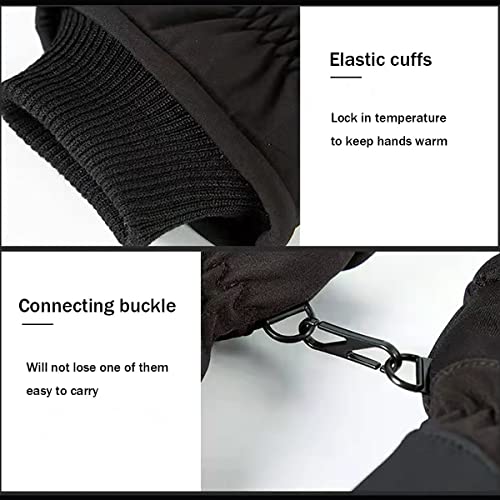 Ottsas Ski Gloves Women Touchscreen And Waterproof Winter Gloves Snow Gloves Windproof Skiing Accessories Snowboarding Gloves For Cycling Warm(Pink,A) #TOP4