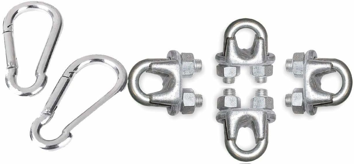 2 Snap Lock with 4 U Lock Gym Wire Locks Multi-Training Bar ()-image-15