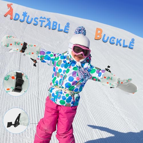 Image of BAVST Winter Kids Waterproof Gloves for Boys Girls Snow Ski Toddler Baby Mittens Outdoor for Infant Teens 1-5T