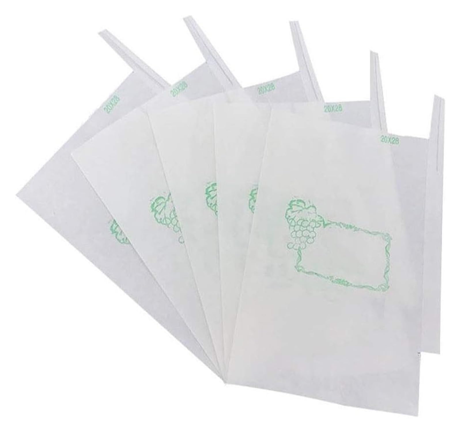 Bolsas Protectoras contra Insectos para Uvas, Bolsa de protección for huertos, Verduras, Uvas, Manzanas y Frutas, 20 x 28 cm, 30 38, 50 Unidades por Lote(30X38CM)