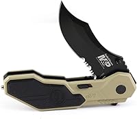 Vista 5 de Smith & Wesson M&P SWMP1BSD 7.1in S.S. Assisted Folding Knife with 2.9in Serrated Clip Point Blade and Aluminum Handle for Tactical, Survival and