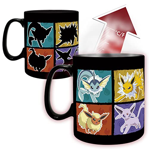 Taza Cerámica Cambia Color Pokémon Eevee 460ml miniatura 1