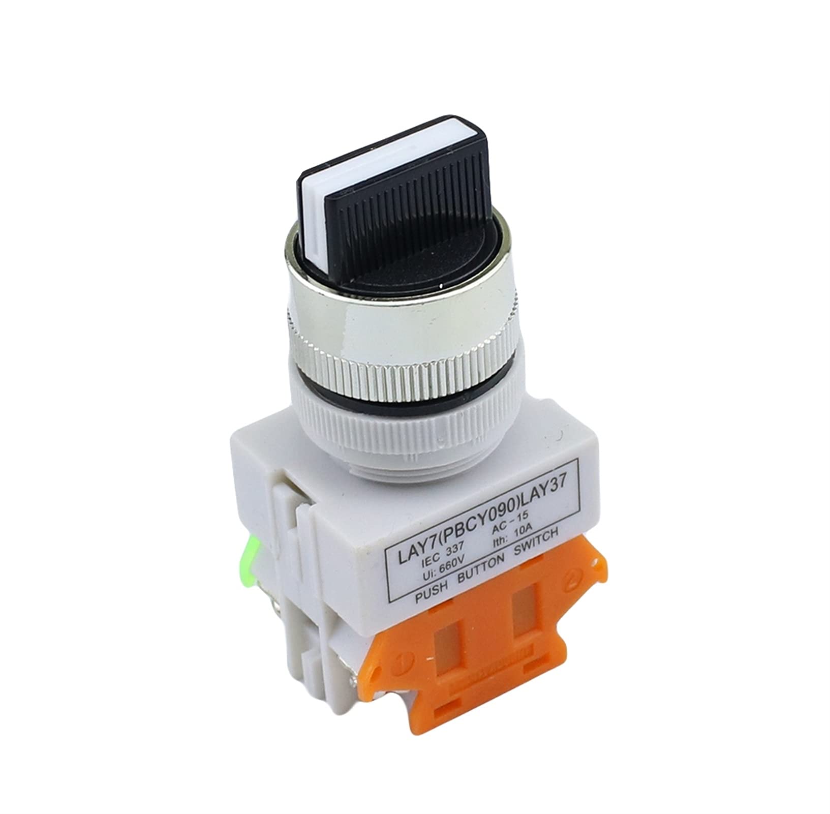 Interrupteur de commande LA37 bouton double tête réinitialisation automatique rouge vert 22 mm - 8