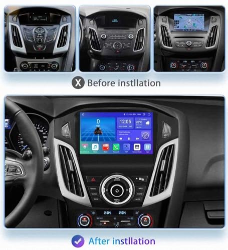Pantalla de coche 2 DIN para Ford Focus 3 con Carplay y Android Auto 2011-2017 2