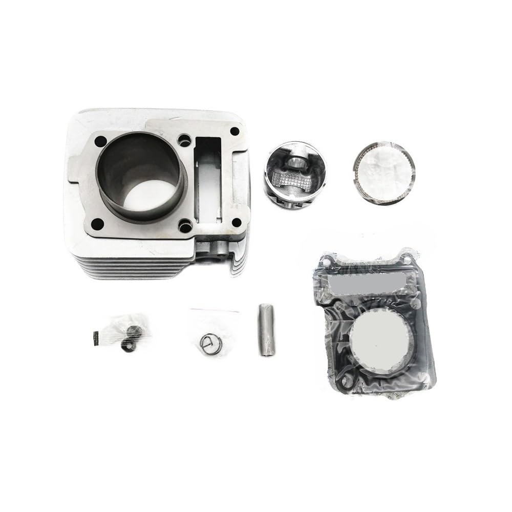 Cilindro de motor de 54 mm con juego de anillos de pistón para restaurar la compresión de la moto