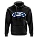 Ford Motor Company Klassischer Kapuzenpullover mit blauem Original-Logo Gin mit günstig Kaufen-Ford Motor Company Klassischer Kapuzenpullover mit blauem Original-Logo