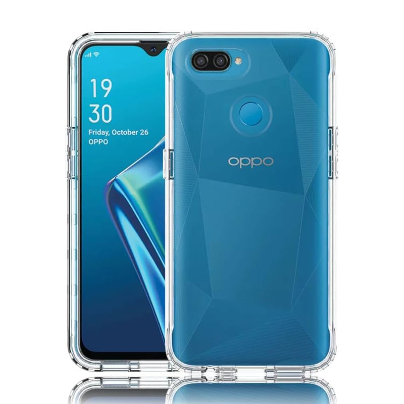 Image of Case Creation New Oppo A12 Premium Imported 0.3mm Crystal Clear Totu Silicone Transparent Flexible Soft Corner Protection with TPU Slim Back Case Color Variation Cover for Oppo A12