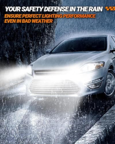 Image of SEALIGHT Brightest 9005 /HB3 H11 /H8 /H9 /H16 Fog Bulbs, 140,000LM and 100W, 6500K Cool White, 60000HrsLifespan Canbus Ready Fog Bulbs Fog Car, Pack of 4