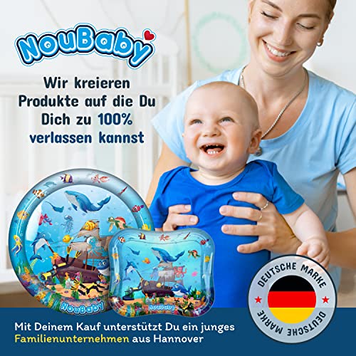 NouBaby® Wassermatte-Baby BPA-frei XXL I Einzigartiges Baby-Spielzeug ab 3, 6 und 9 Monate als Wasser-Spielmatte oder Baby-Wassermatte inkl. Flicken – Bild 8