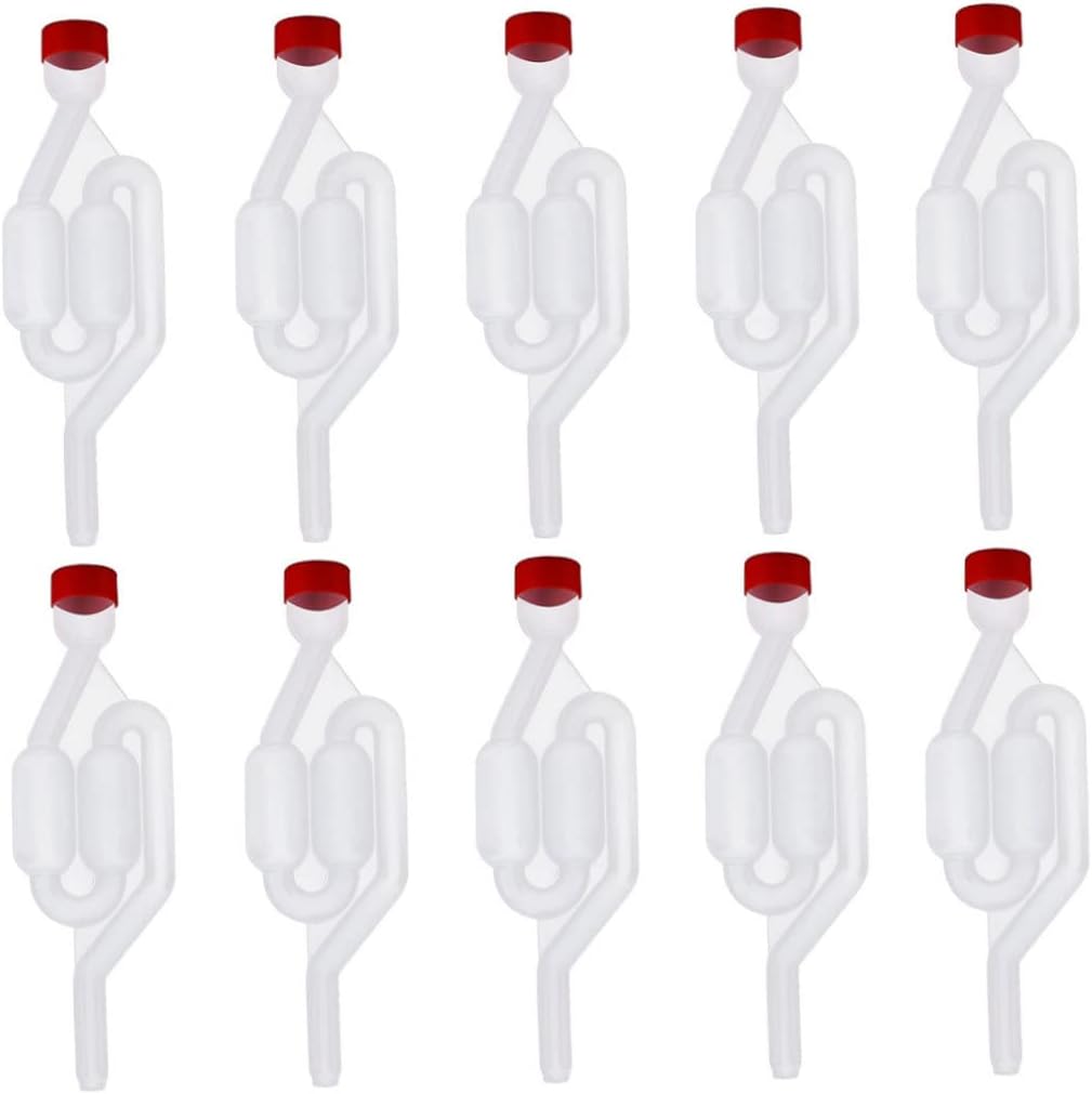 10PCS Wine Fermentation Airlock Kit Stopper Exhaust Valve High
