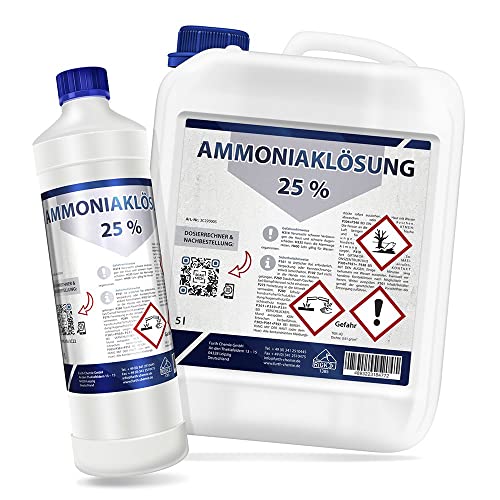Ammoniak-Lösung 25% | 1 L, inkl. Dosierrechner für jede Konzentration < 25% Cover