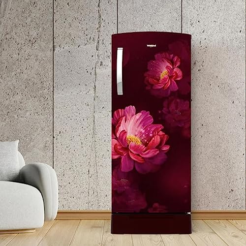 Image of Whirlpool 192 L 4 Star Inverter Direct-Cool Single Door Refrigerator (215 IMPRO ROY 4S Inv Wine Peony-Z, Base Stand with Drawer, 2023 Model)
