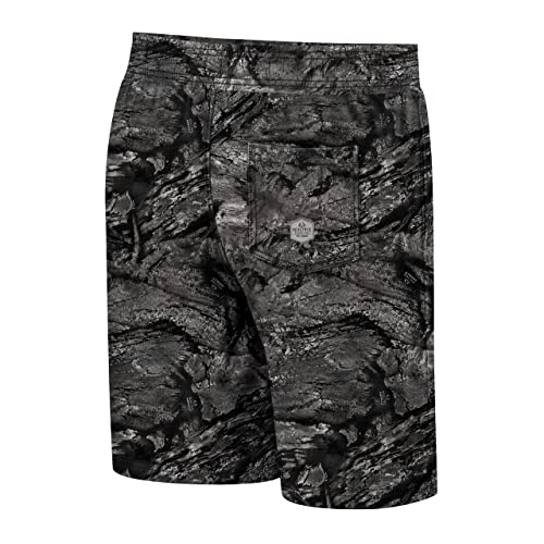 Realtree Men's Fishing Camo Quick Dry 8 Inch Inseam Drawstring Swim Trunks (As1, Alpha, L, Regular, Regular, Aspect Charcoal) #TOP1