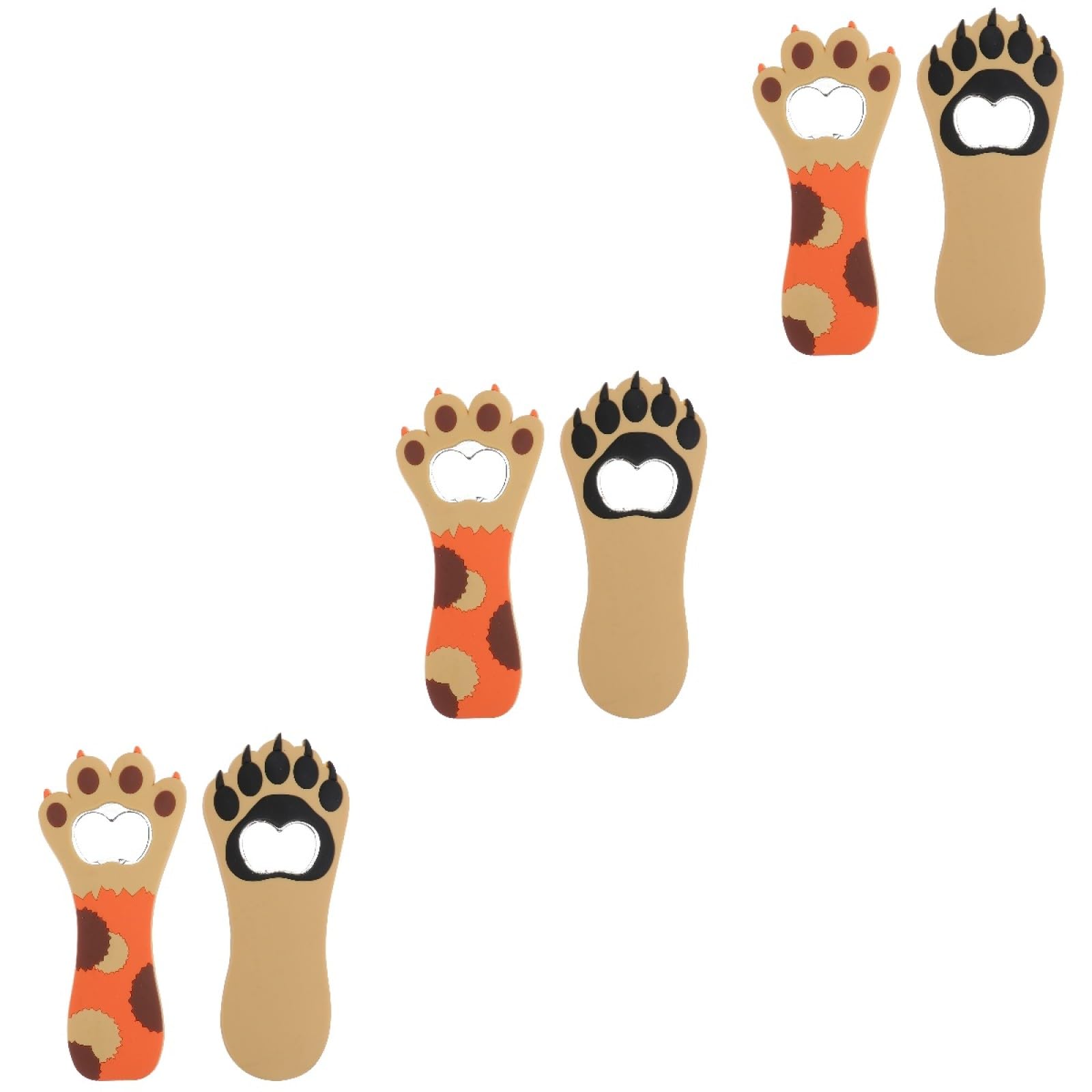 Ouvre-bouteille patte de chat LIFKOME lot de 6 pièces pratiques aux douces teintes peau