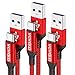 Produktbild USB Typ C Kabel 5A, AKOADA 3Pack 0.5M+1M+2M USB C Ladekabel für Huawei P40, P40 Pro, P30, P30 Pro, P20, P20 Pro, Mate40, Mate40 Pro, Mate30, Mate30 Pro, Mate20, Honor 10, nova 8 Pro usw(Rot)