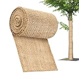 xowwyue ツリーラップロール、通気性のある黄麻布屋外植物霜保護、霜や風によるダメージから保護するための秋冬用ツリーウィンター保護カバー