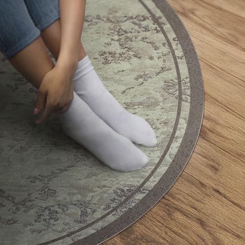 Tapis vinyle ø90 cm entretien facile pour protéger le sol des rayures - 5