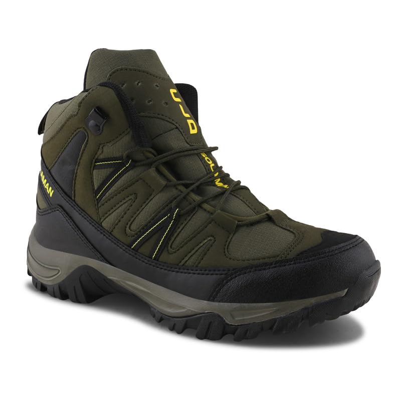 Image of CLD Trekking Shoes for Man Outdoor Hiking Shoes for Man high Neck Shoe for Men Anti Skid Trekking Boots Water Repellent Tracking Shoe for Men Breathable Hiking Boots