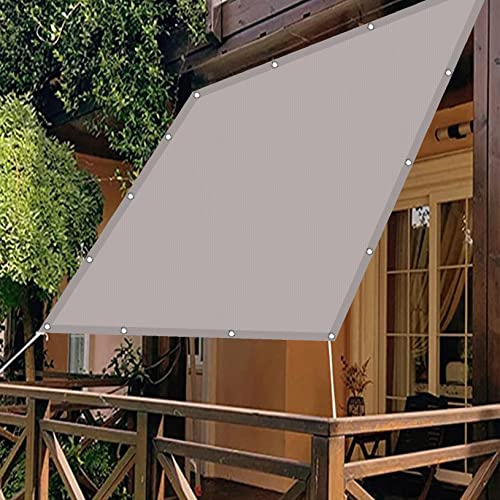 Tente ombre extérieure gris clair 1.8x5 m durable et UV
