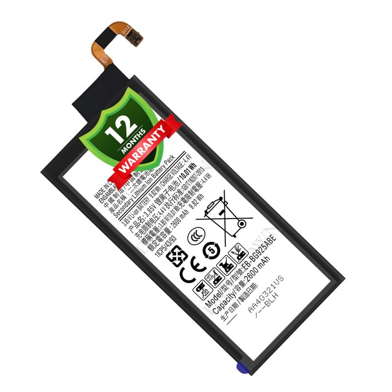 Image of Original EB-BG925ABE Battery Compatible for Samsung Galaxy S6 Edge - (2600mAh) - 1 Year Warranty DF7