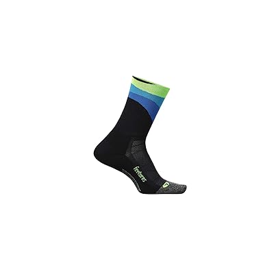 Feetures Elite Light Cushion Mini Crew Crew Cut Socks Shoes Rhythmic Black