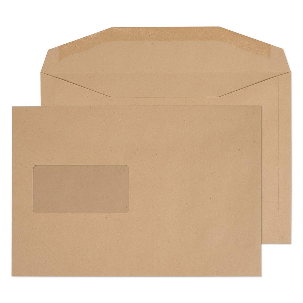 Blake Everyday Manilla Window Gummed Mailer 162x235mm 80gsm Pack 500