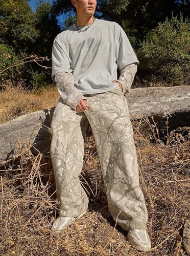 DIOTSR Mens Baggy Sweatpants Athletic Graphic Print Joggers Workout Streetwear Pants with Pockets2