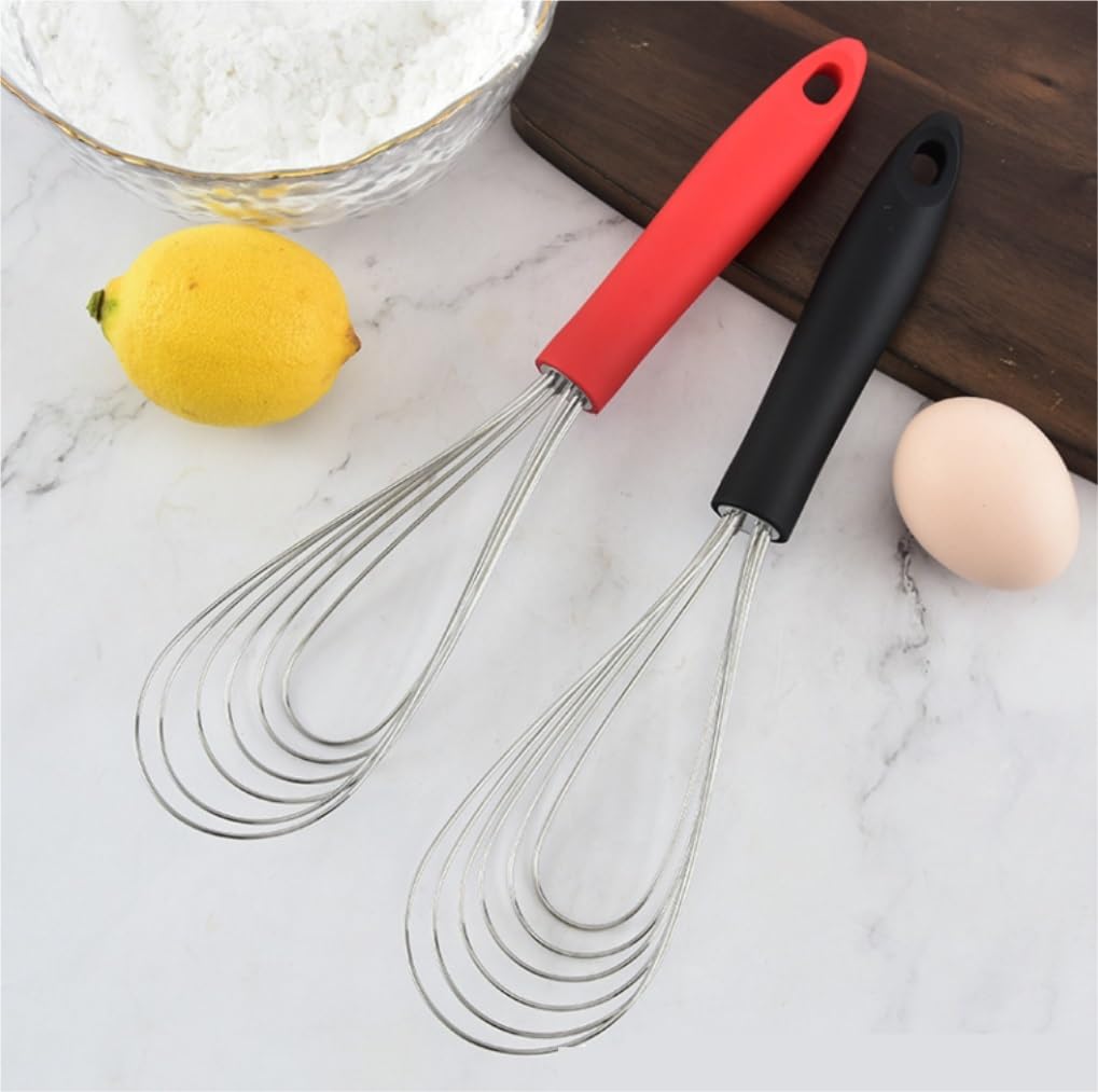 Batidor Varillas Cocina Batidor De Huevos Manual Multiusos De Goma En Forma De Abanico For Cocina Manual Barillas Batir Batidor De Huevo(Rot)