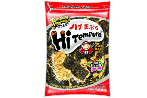 Hi Tempura (Tempura Seaweed Spicy Flavor) - 1.41oz (Pack of 6)