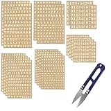 Material premium: Nuestras calcomanías de letras están hechas de cobre-níquel de alta calidad, sencillas, elegantes y clásicas, adecuadas para sus decoraciones, llenas de lustre metálico y efecto visual tridimensional, no fácil de desvanecer o caerse, con adhesivo de 3M,Una fuerte adherencia, le proporciona una buena experiencia.