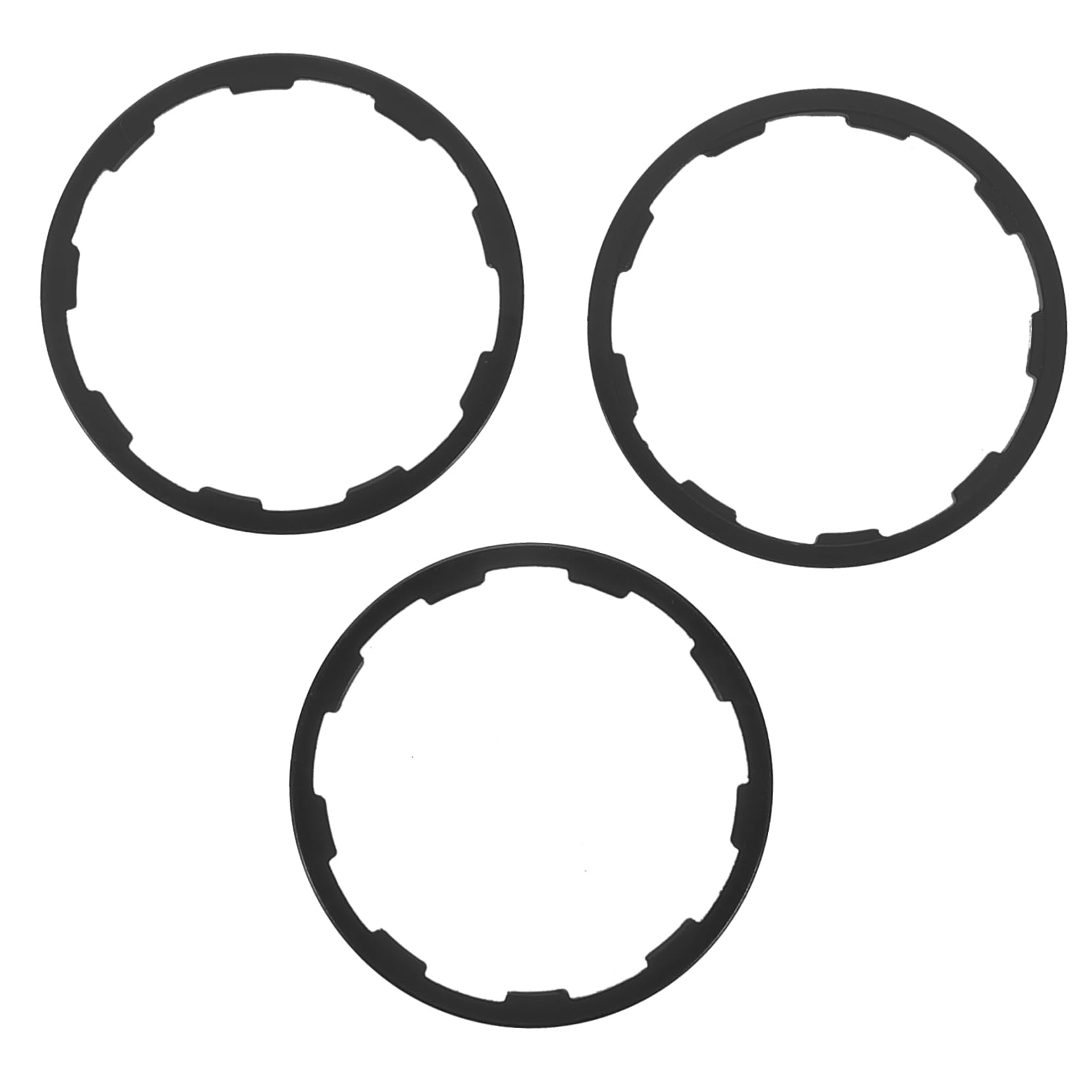 Holibanna 3pcs Aluminum Alloy Bike Cassette Spacer Durable Flywheel Headset Washers for Road and Mountain Bicycles Fine Tunable Gaskets for Enhanced Riding Comfort