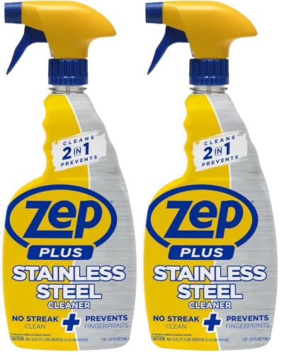 Zep Plus Stainless Steel Cleaner - 32 Fl OZ -