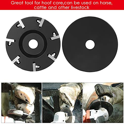 Image of Zinc Alloy Livestock Hoof Trimming Disc Plate With 7 Blades - Grinding Discs Claws Care Tool