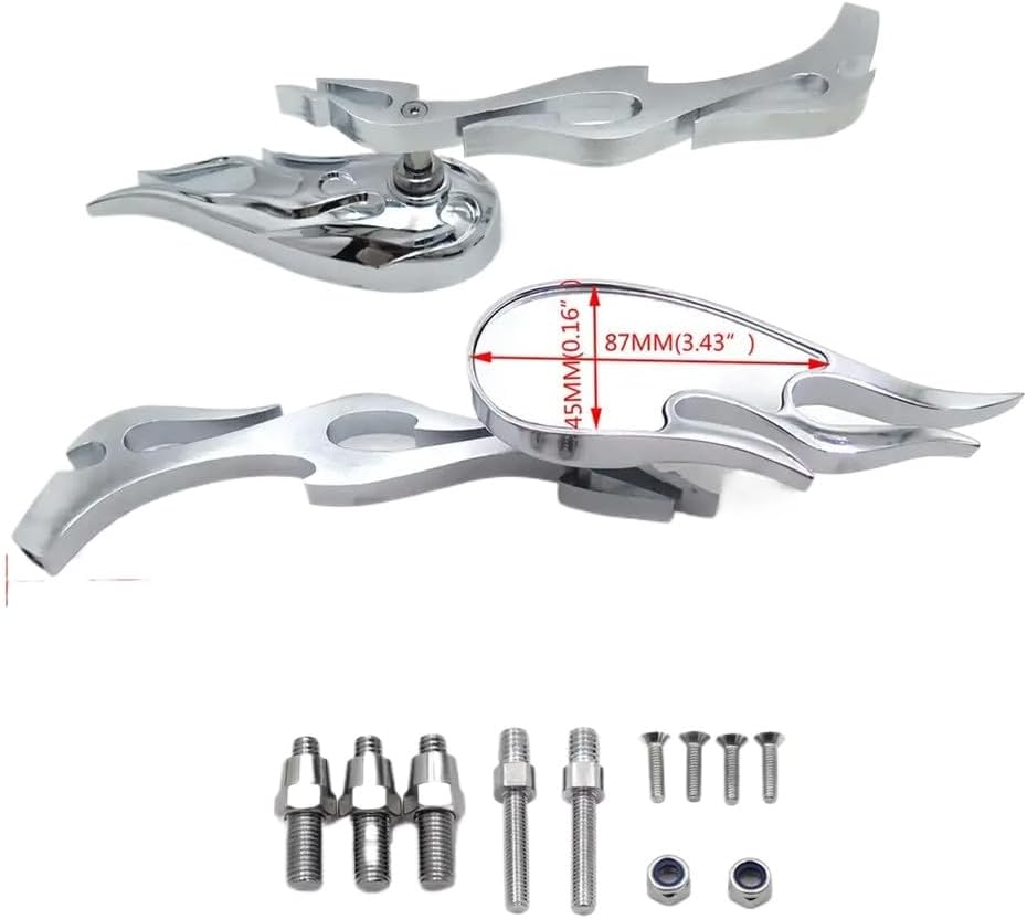 Motorcycle Handlebar Mirrors Compatible with CBR600 CBR900 CBR929 CBR954 CBR1000RR and GSXR600 GSXR750 Models 1999-2007