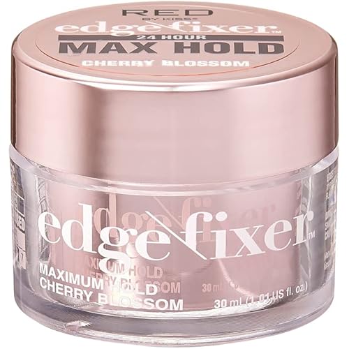 Red by Kiss Edge Fixer 24 Hour Maximum Hold Edge Wax No Flaking Biotin B7 Infused Hair Gel 1.01 fl.oz