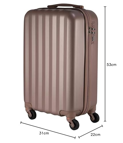 Mala de Bordo em ABS Com 4 Rodas 360 - Roncalli Recife (Rose)