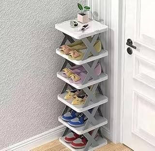 Multi-Purpose Stackable Shoe Rack Adjustable Slots, Stylish Shoe Storage Organizer (6 Layer,) Price In India