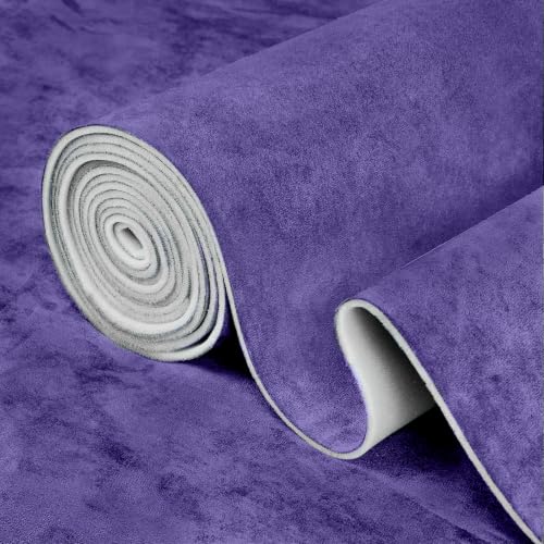 Garifon Purple Suede Headliner Fabric, 160" L×60" W Car Headliner Material, Tela para Tapizar Techo de Auto, Suede Wrap Car Interior with Foam Backing, Auto Roof Replacement Material for Truck