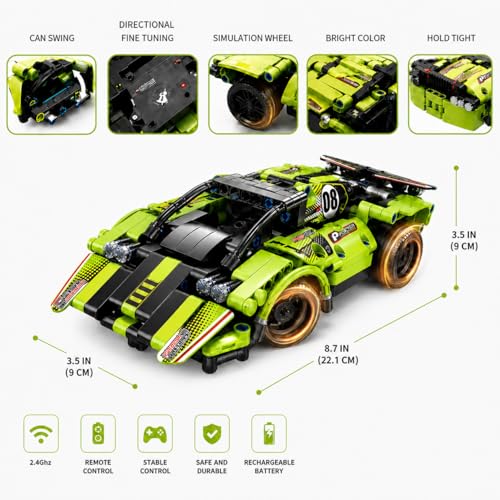 Image of Stem Building Toys for 6-8 Year Old Boys Projects for 8-12 Year Old Boys Building Car Kit Engineering Game RC Car Gift Best Christmas Birthday Gift for 6 7 8 9 10 11 12 Year Old Boys