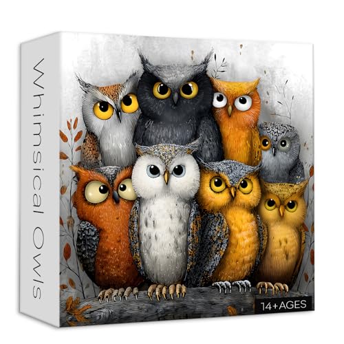 Puzzle de Animales Buhos 16 años miniatura 1