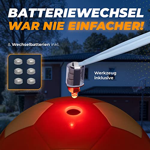 NIGHTMATCH LED Leuchtfußball | fußball | Offizielle Größe 3 | Wasserdicht | Im Dunkeln leuchten | Fussball Kinder & Erwachsene | Leuchtender Fußball | Für Drinnen & Draußen