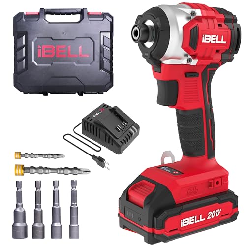 Image of IBELL IBL BD20-22 20V Brushless Cordless Impact Screwdriver | 220Nm High Torque | 3-Speed Control | 2 Mode Impact Driver | 1 /4 inch Hex Chuck | Professional Power Tool | 12 Months Warranty